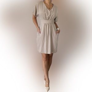 New Closet London made in UK powder rose dress